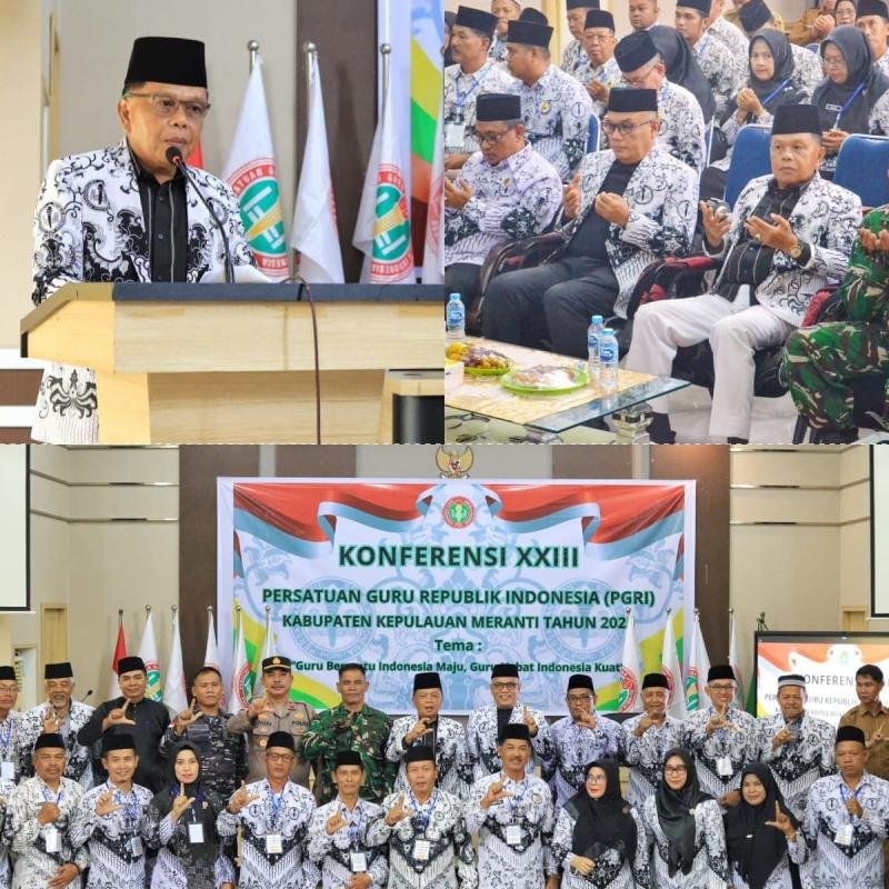 Komitmen Bupati Asmar dalam Konferensi XXIII PGRI Meranti Menggema : Anggaran 2026 Guru dan Pendidikan Diprioritaskan